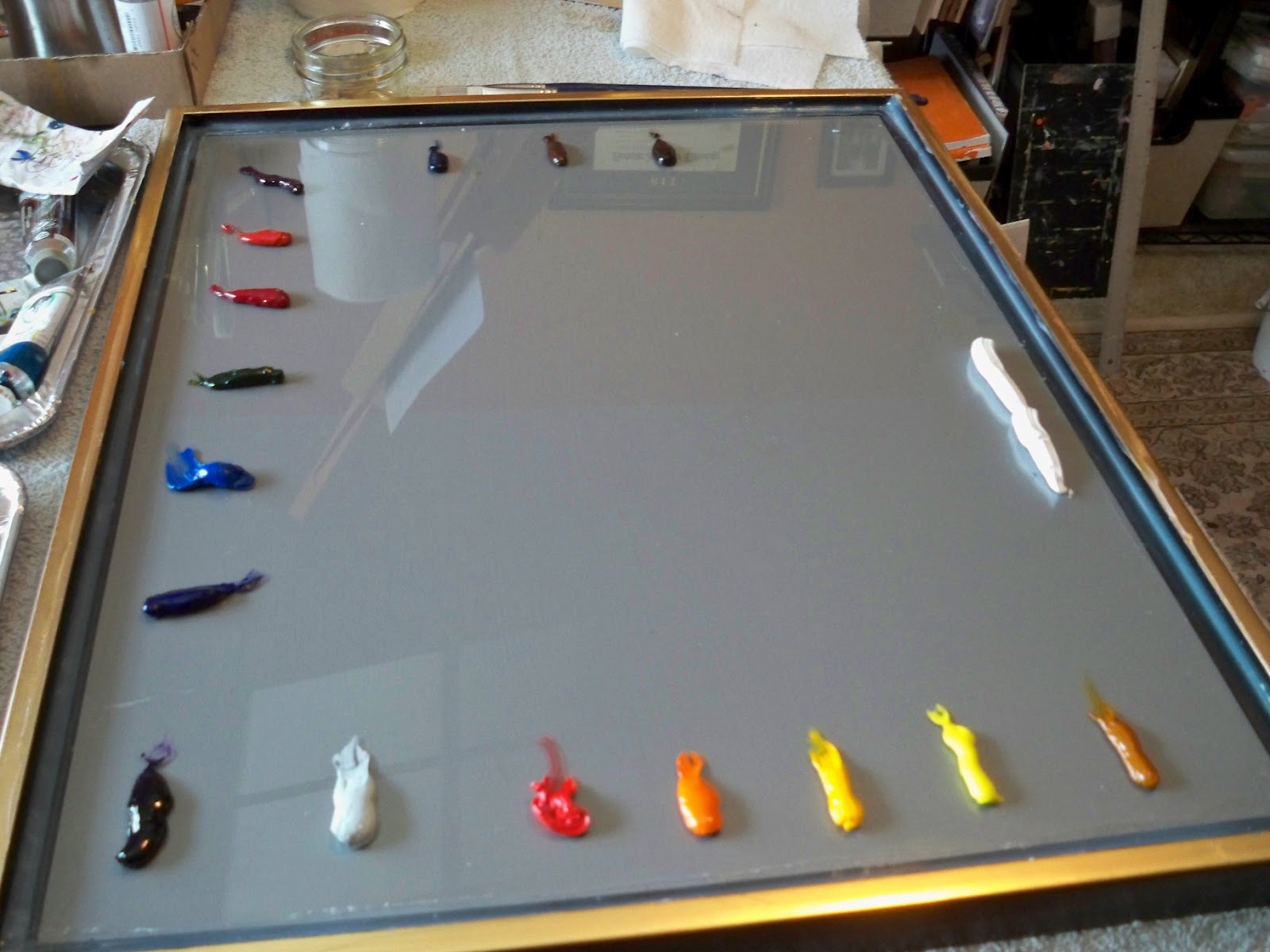 Palette Knife Painters, International SUNFLOWER DAILY FLOWERS by OLGA