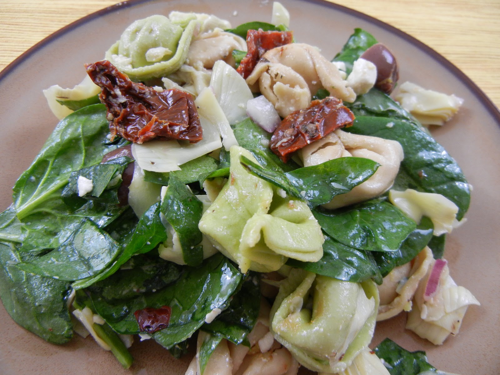 food havoc Spinach, Artichoke, And Tortellini Pasta Salad