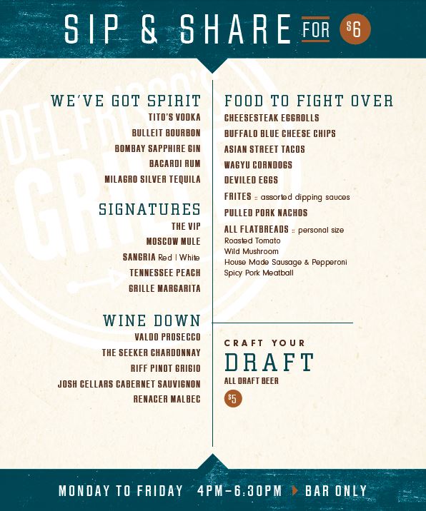 Robert Dyer Bethesda Row New happy hour at Del Frisco