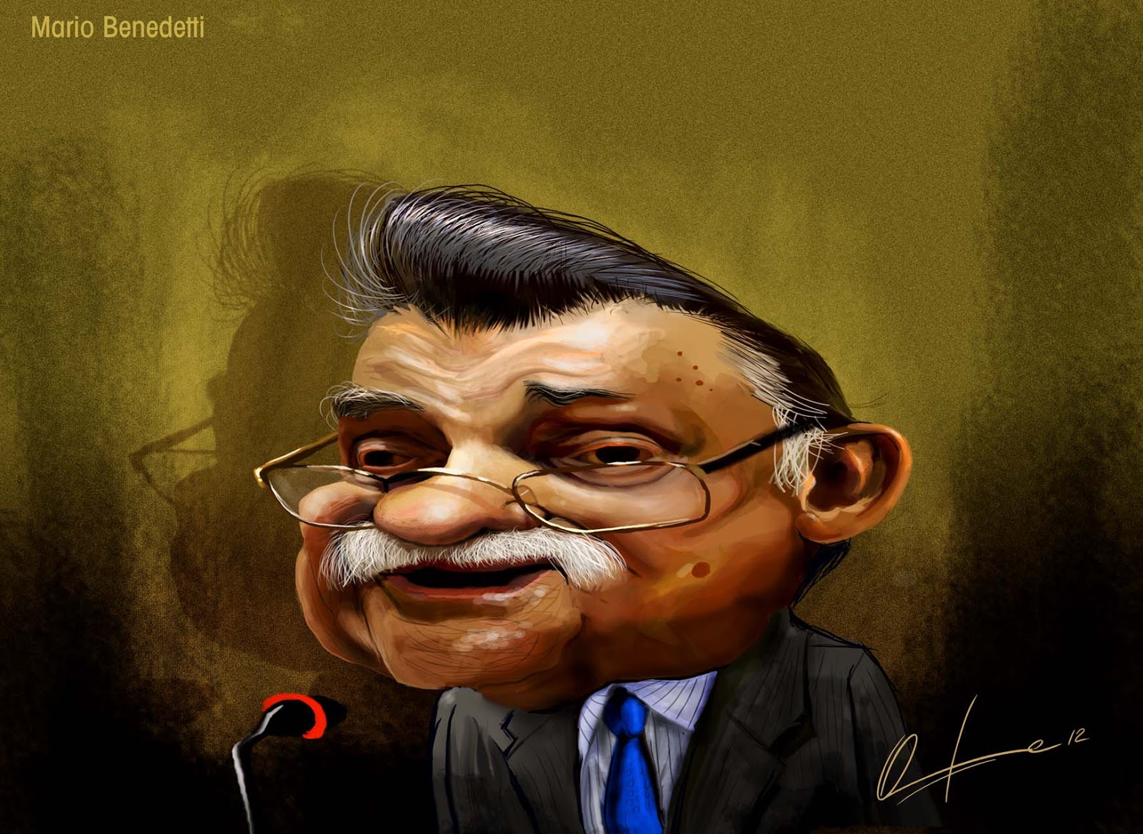 Caricaturas & Cartoons by Onofre Alarcón Mario Benedetti