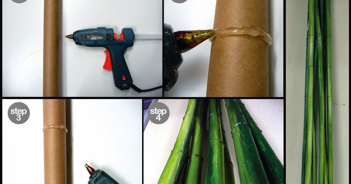 The Arts and Crafts How to make an artificial bamboo made out of