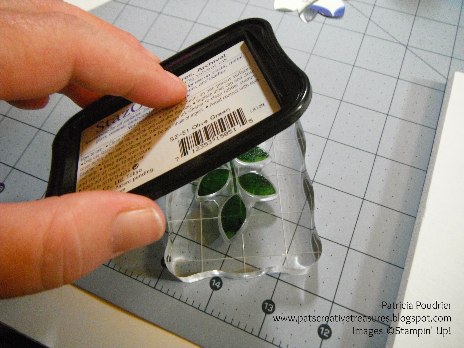 Pat's Creative Treasures Stamping On A Wood Frame StepByStep Tutorial