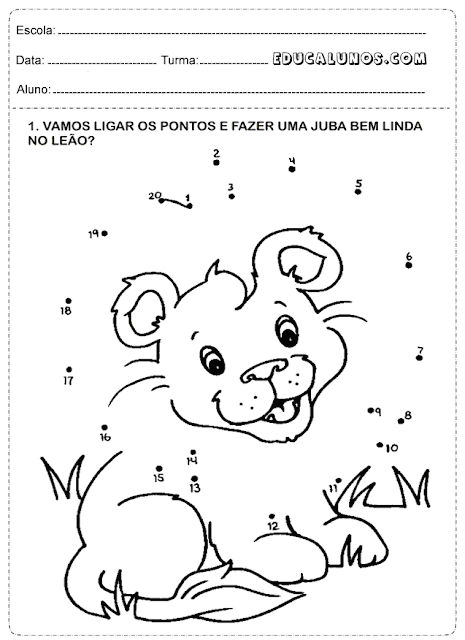 Vamos ligar os pontos e fazer uma juba bem linda no leão?