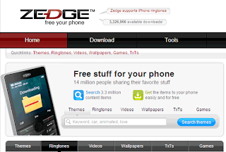 Download free ringtones, mobile games, softwares