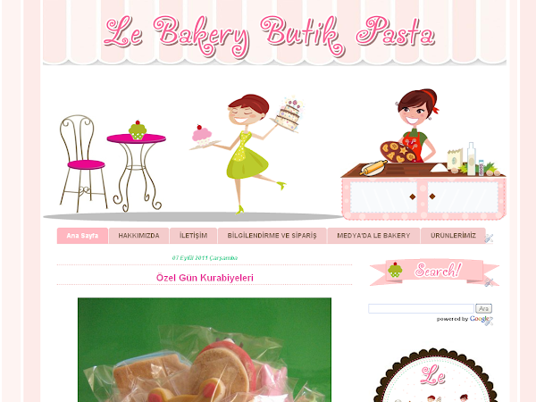 Le'Bakery Butik Pasta Blog-Logo-Kartvizit Tasarım