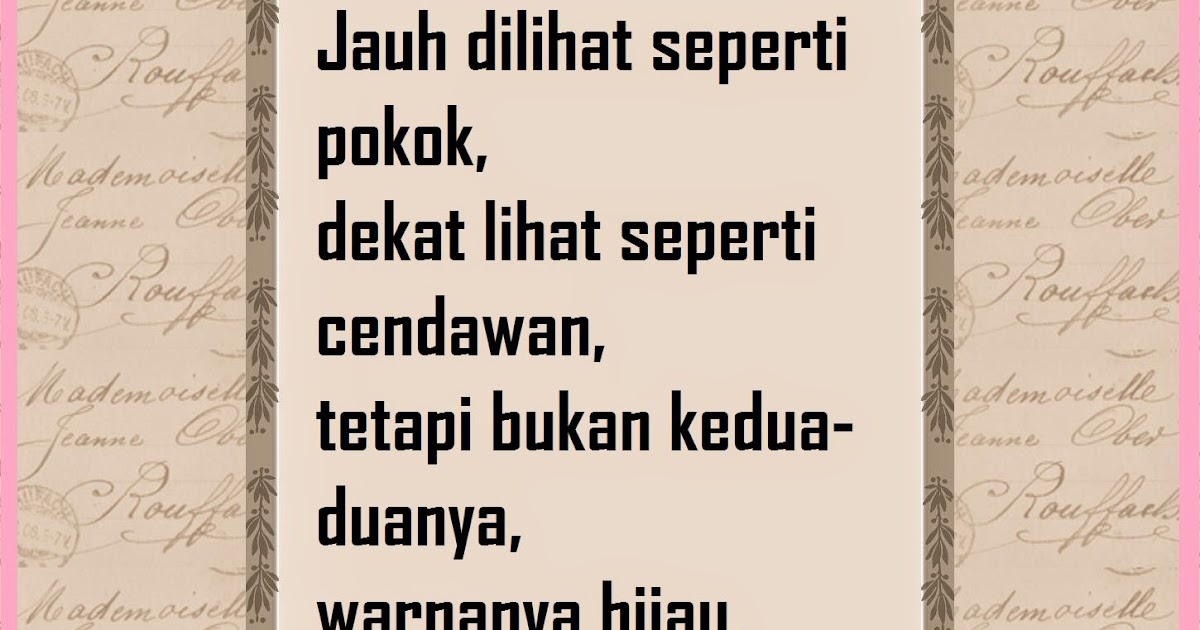 Anggerik Sastera PANTUN DAN NILAI MURNI