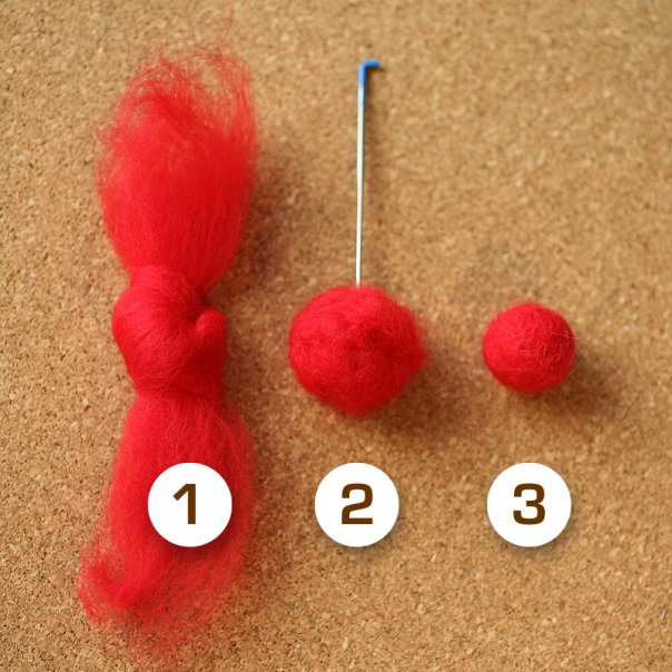 Been There. Done That. needle felting roving balls technique