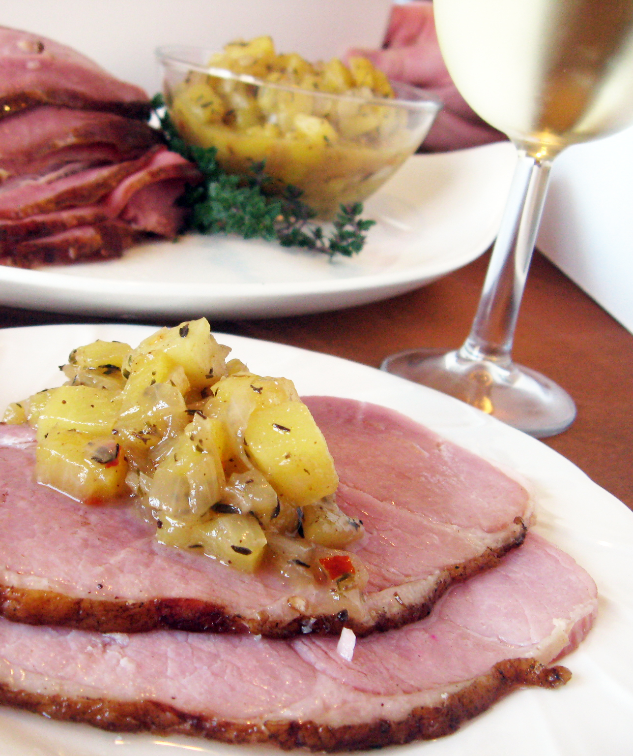 sliced ham with pineapple recipe