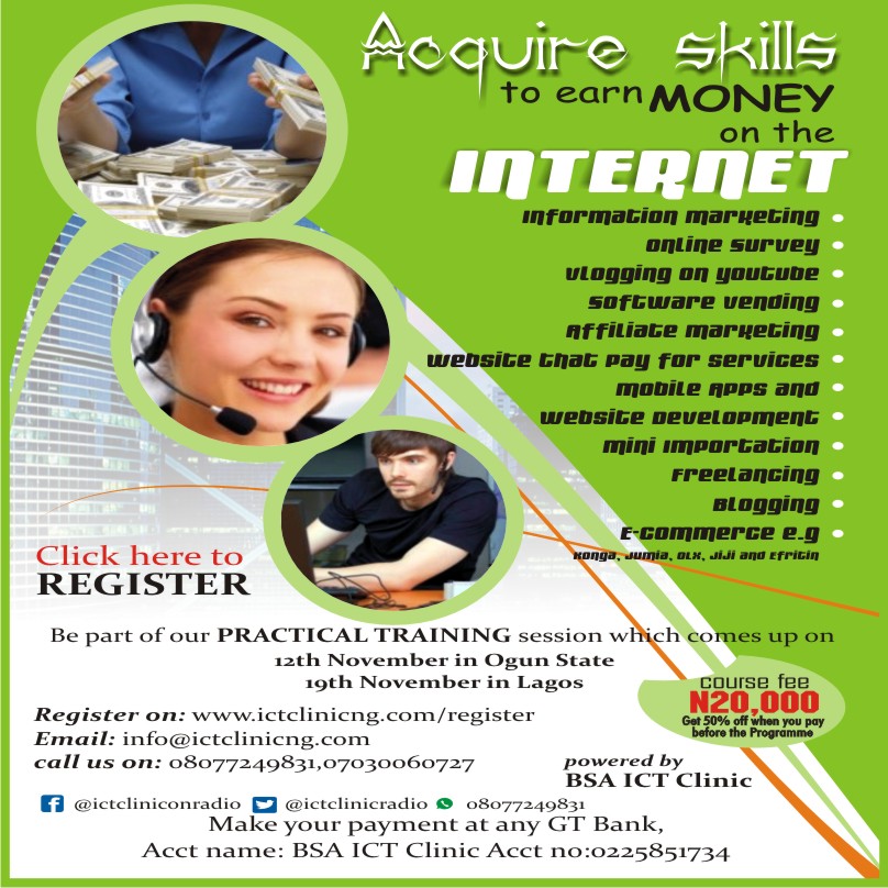 Acquire Skills To Earn Money Online.