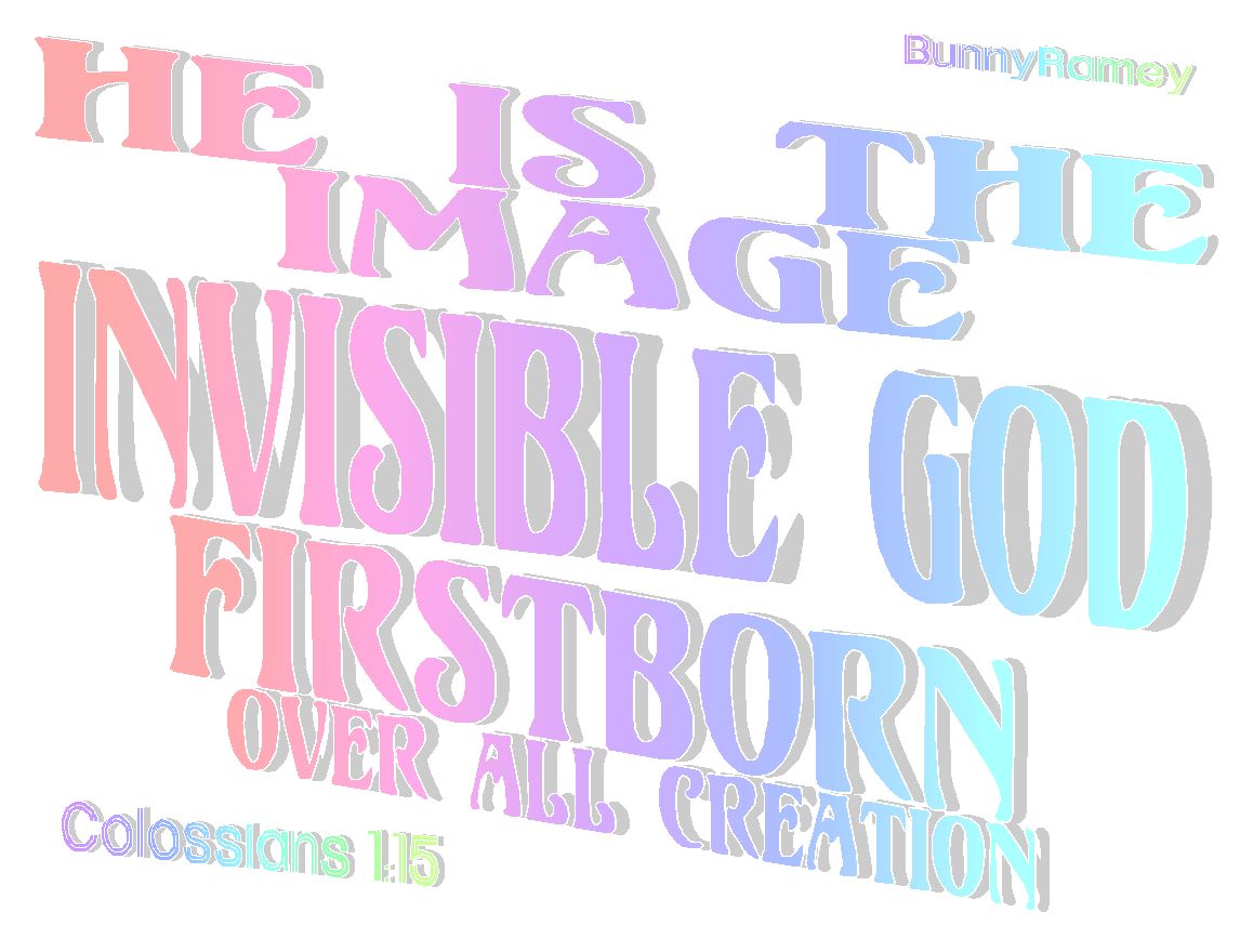 Drawing near to God: He is the image of the invisible GOD,