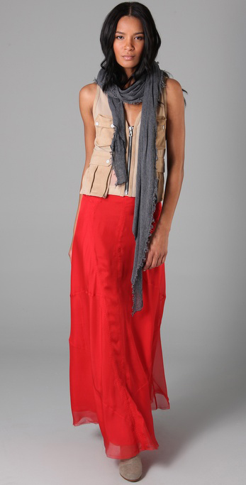 Item of the Week Rag Bone Long Feather Skirt