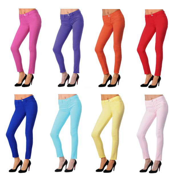 chelsea wears Trend Watch Colored Jeans