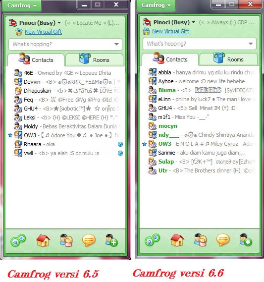 Login Camfrog 6.6 dan Camfrog 6.5