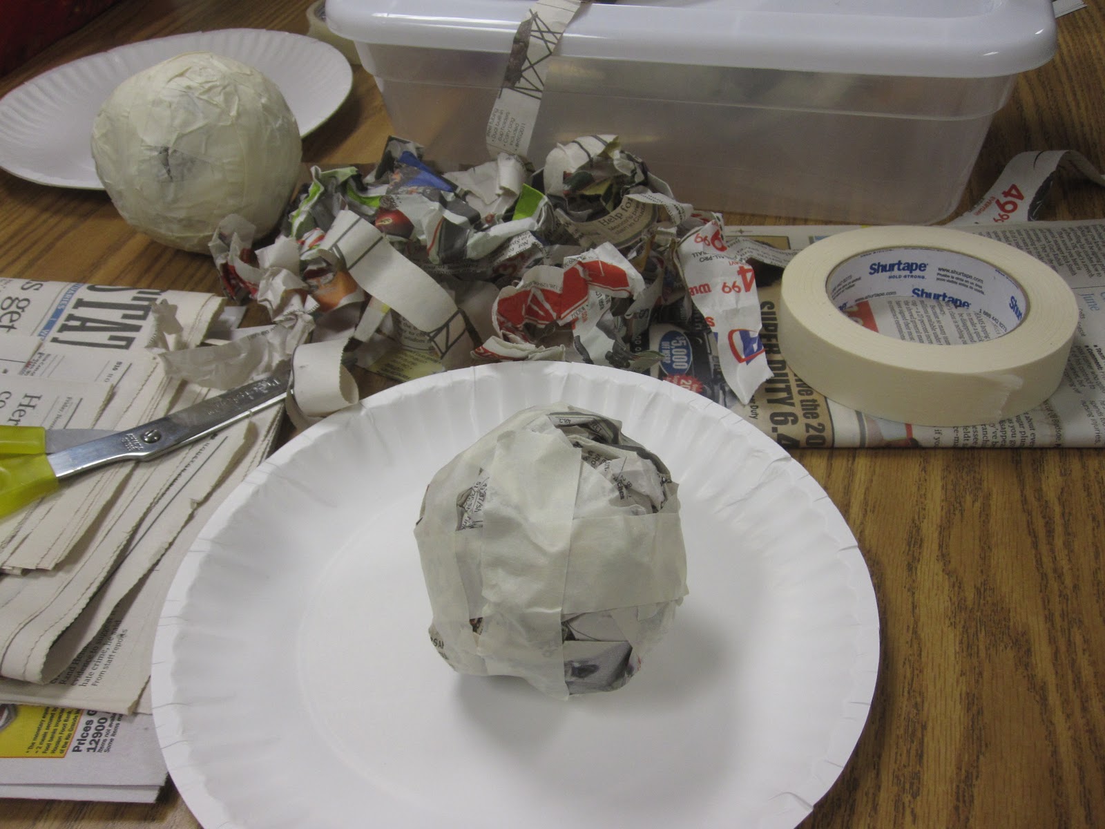 The GT Classroom PAPER MACHE' and ASTEROIDS PROJECT