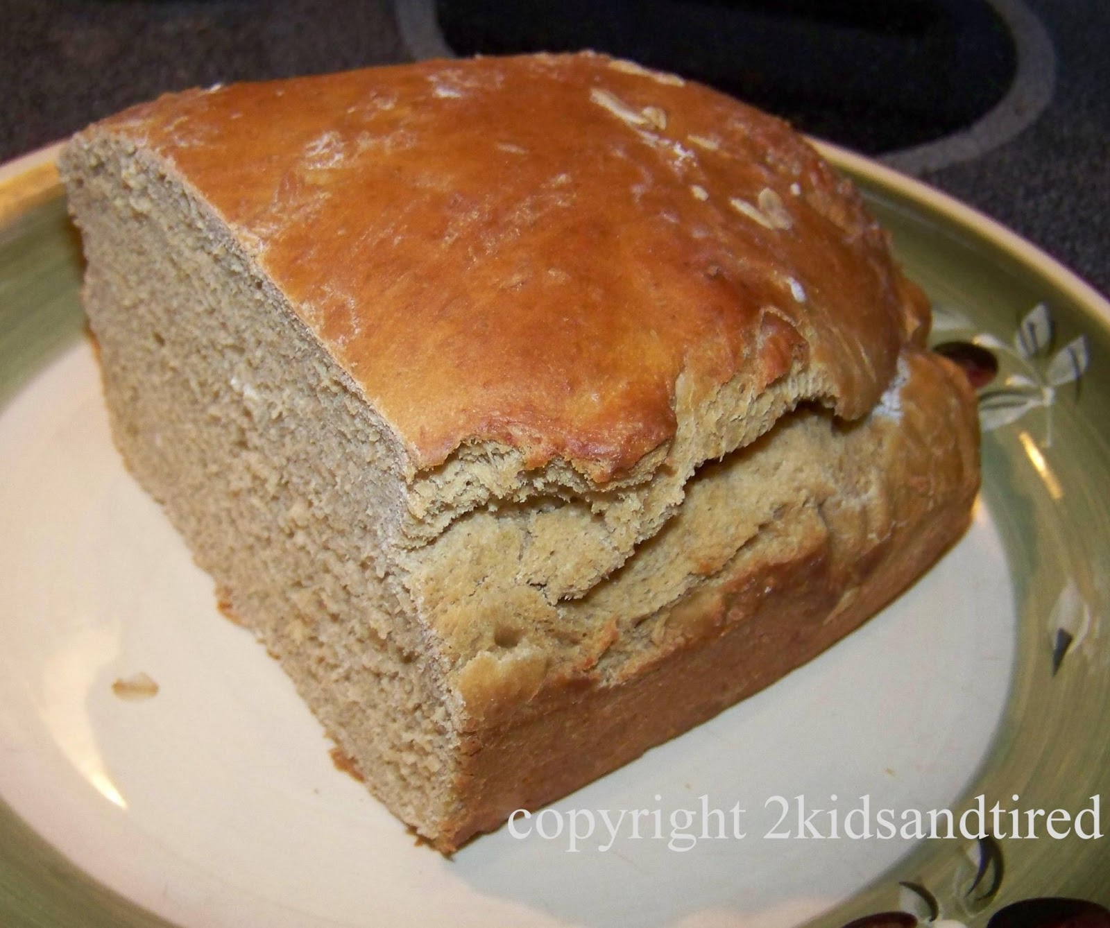 2 Kids and Tired Cooks Lisa's Brown Bread