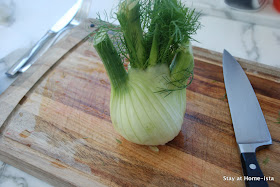 How to slice Fennel, a picture tutorial from stayathomeista.com with recipe ideas!