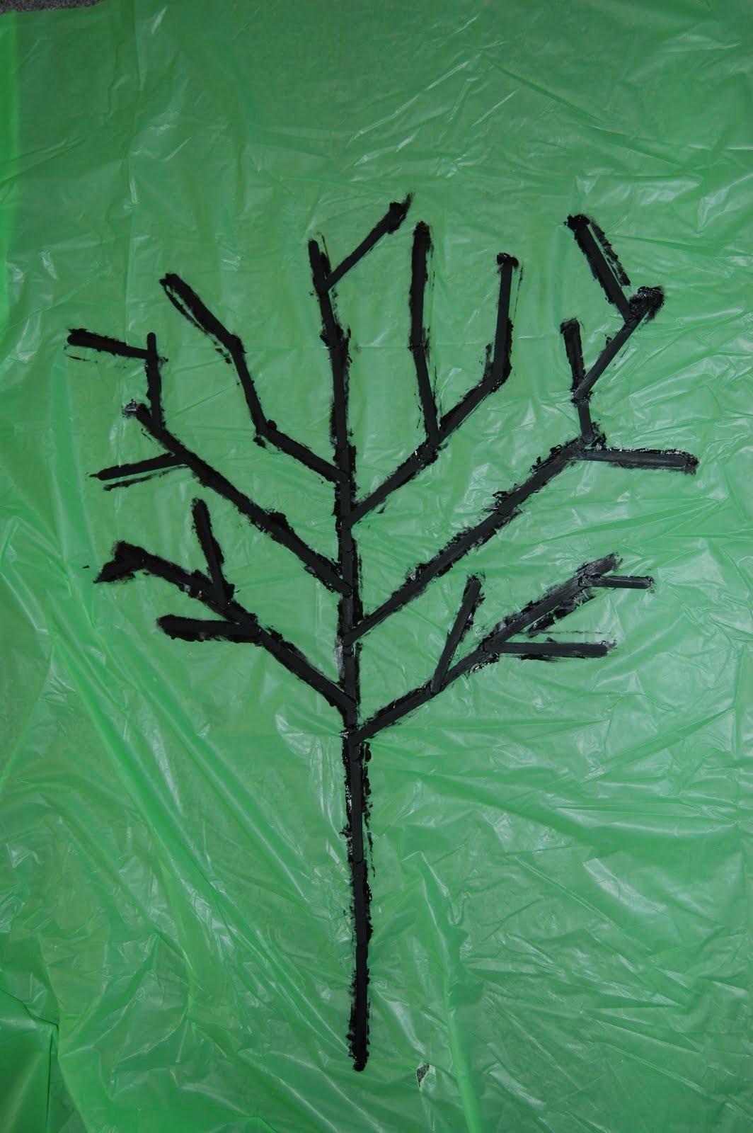 Temporary Waffle DIY Wall Art + Leaf Garland