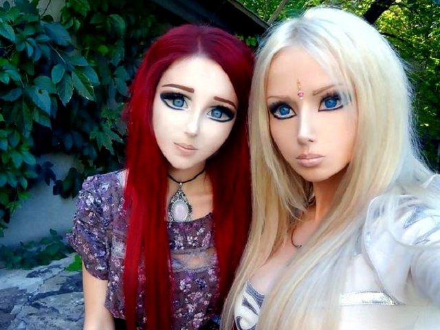Fukkacumi and barbie lukyanova both doll girls manga real life photo