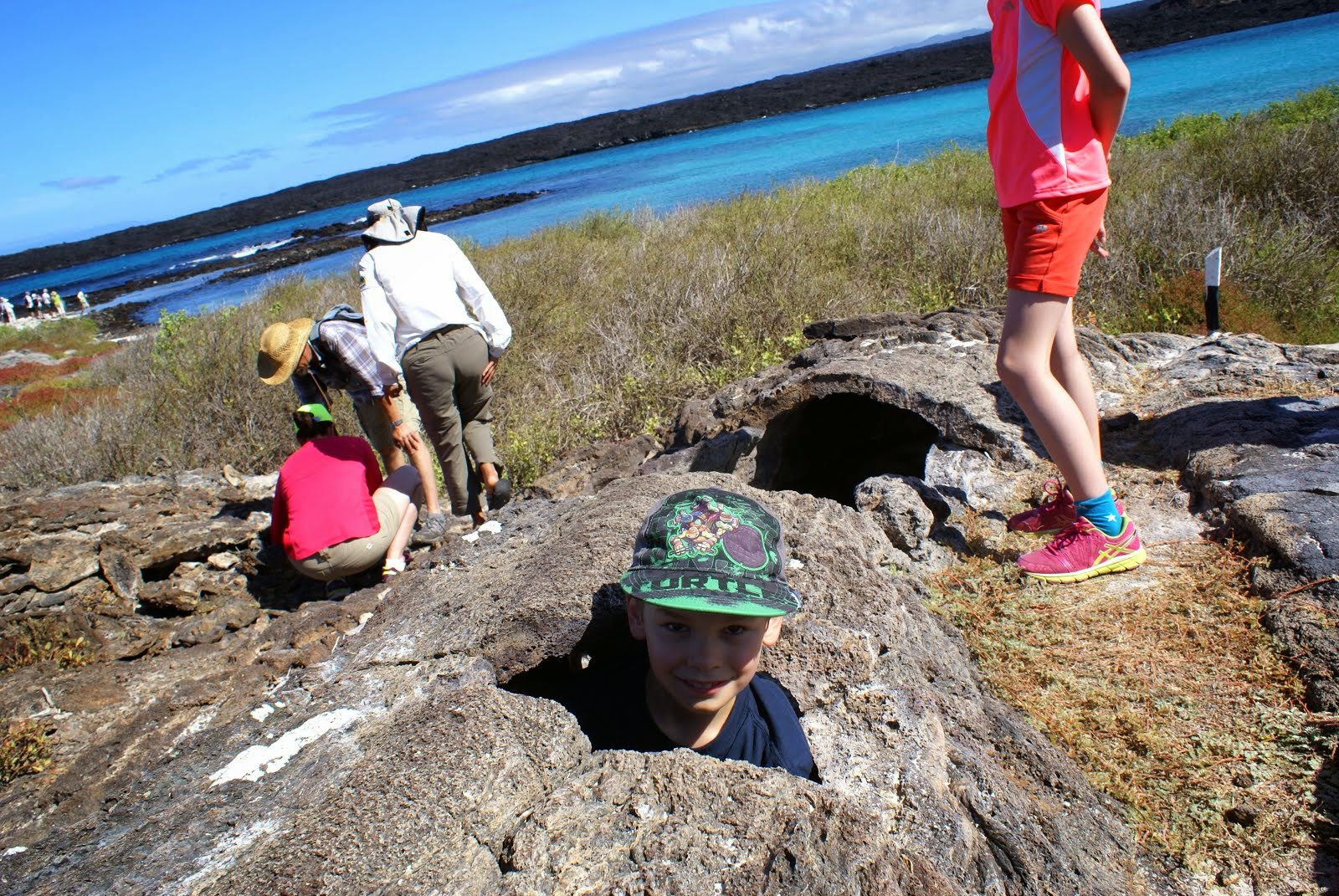 In a lava tube