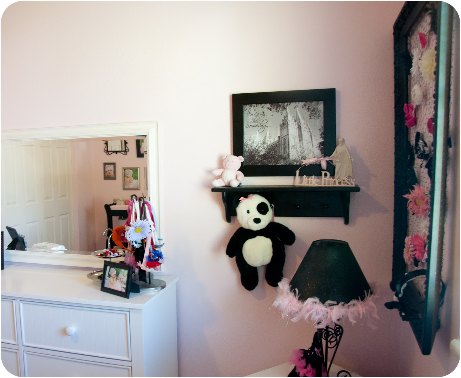Pink & Black Nursery The baby's full bedroom reveal Housewives of