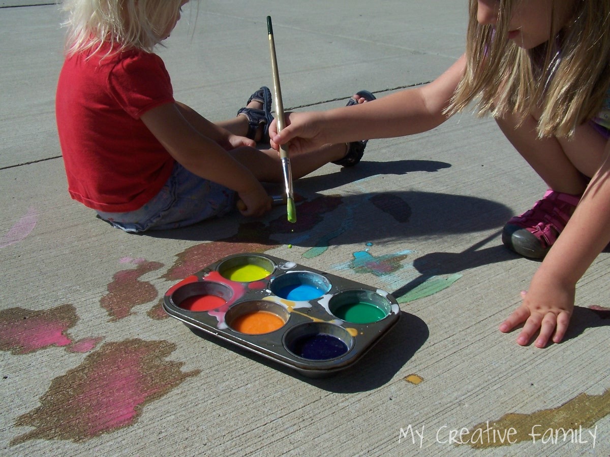 Sidewalk Painting Creative Family Fun