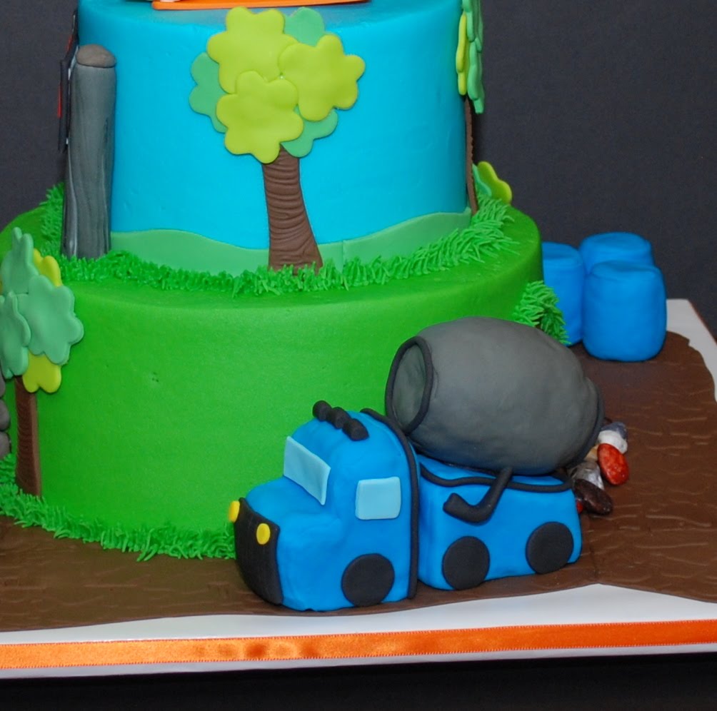 The Bakery Next Door Construction Theme Birthday Cake
