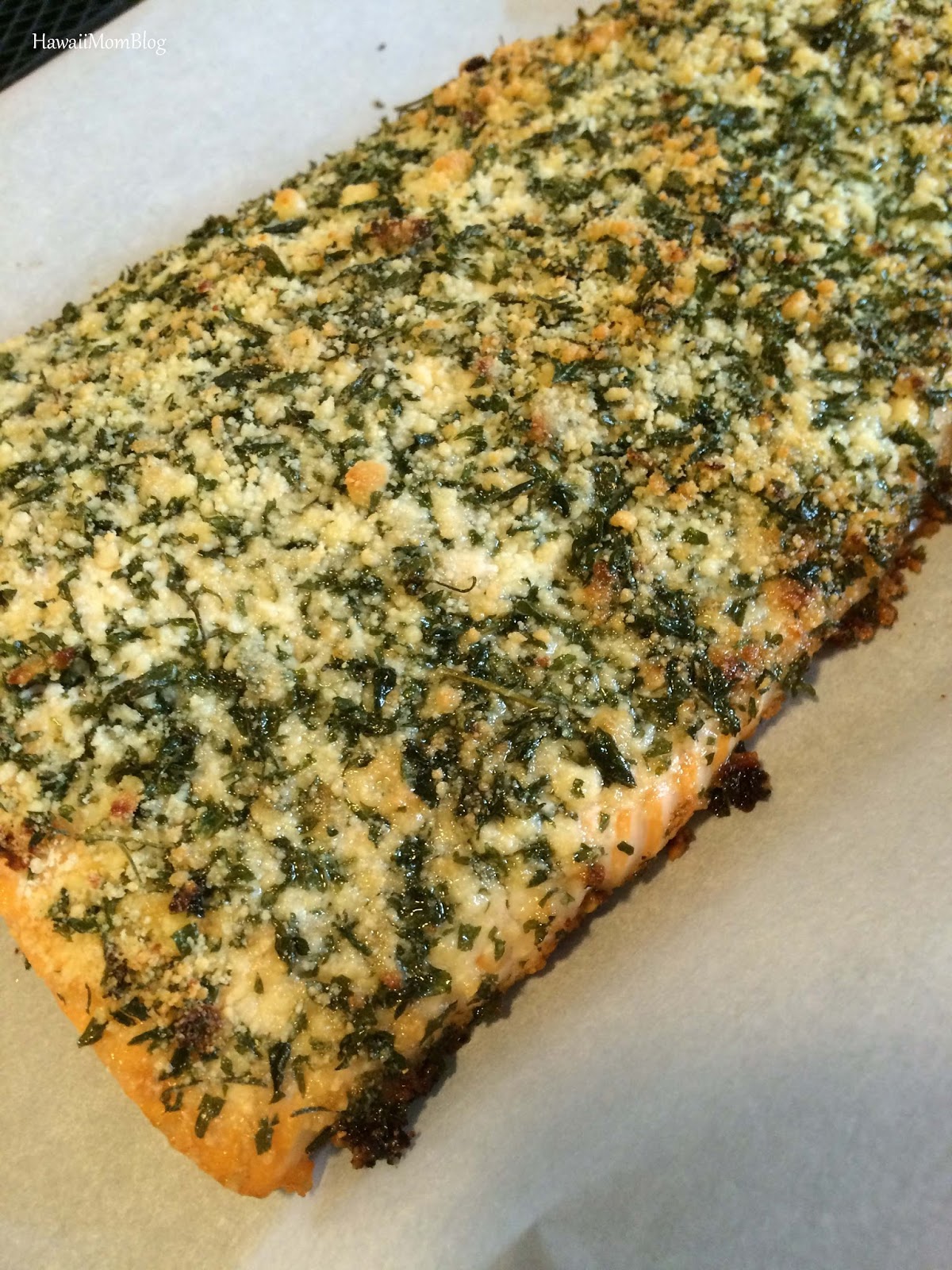 Hawaii Mom Blog: Parmesan Herb-Crusted Salmon Recipe