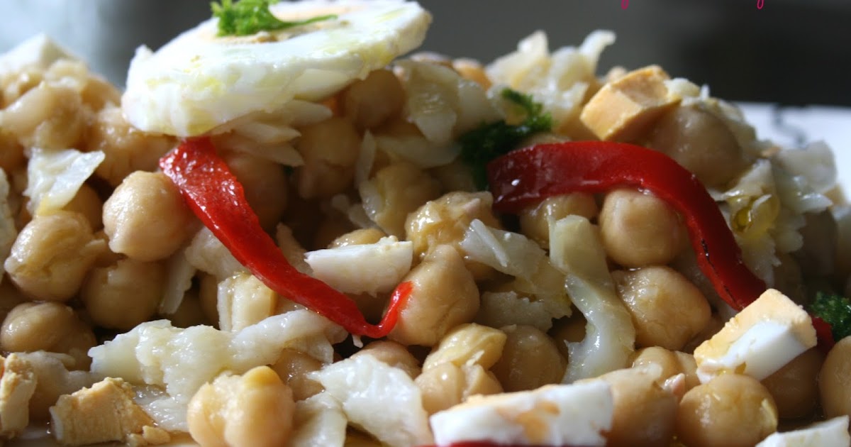 ENSALADA DE GARBANZOS CON BACALAO El Ágora de Ángeles