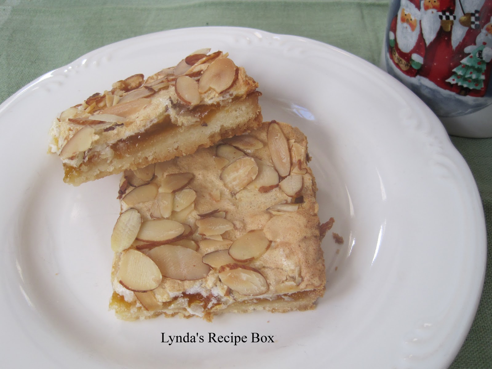 Lynda's Recipe Box Apricot Almond Bars