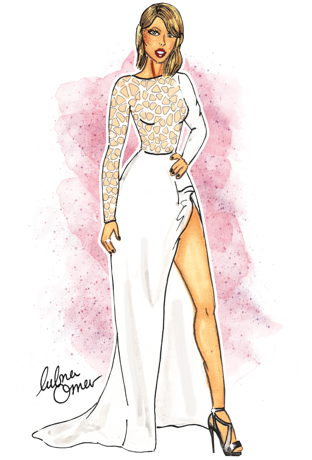 Taylor Swift in Zuhair Murad by Lubna Omar