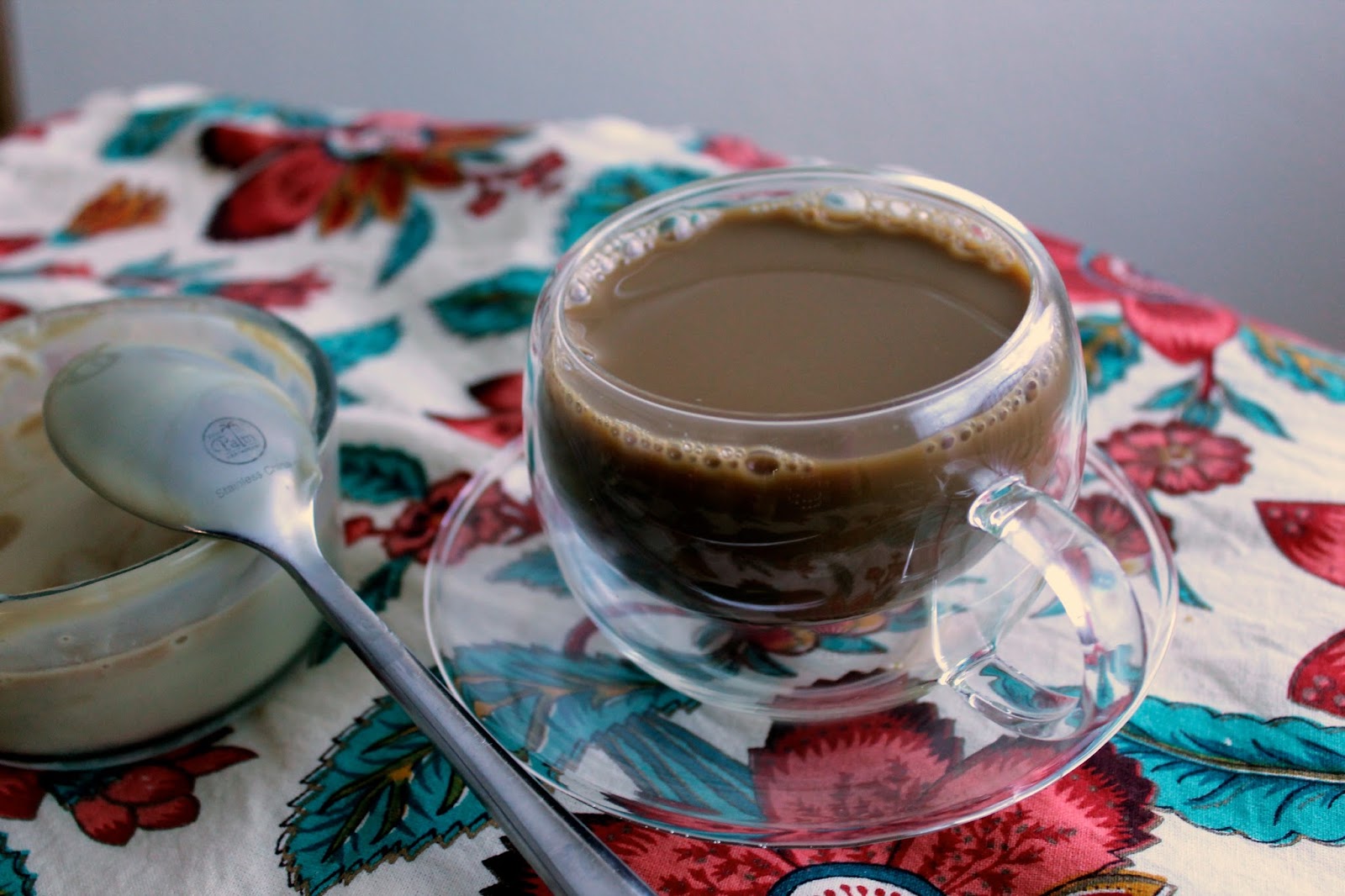 Sweetened Condensed Soy Milk + Chai Coffee Latte Flora Foodie