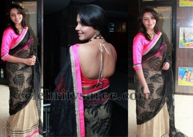 Tamil Actress in Back Neck Blouse