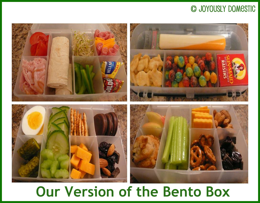 Joyously Domestic: Our Version of the Bento Box