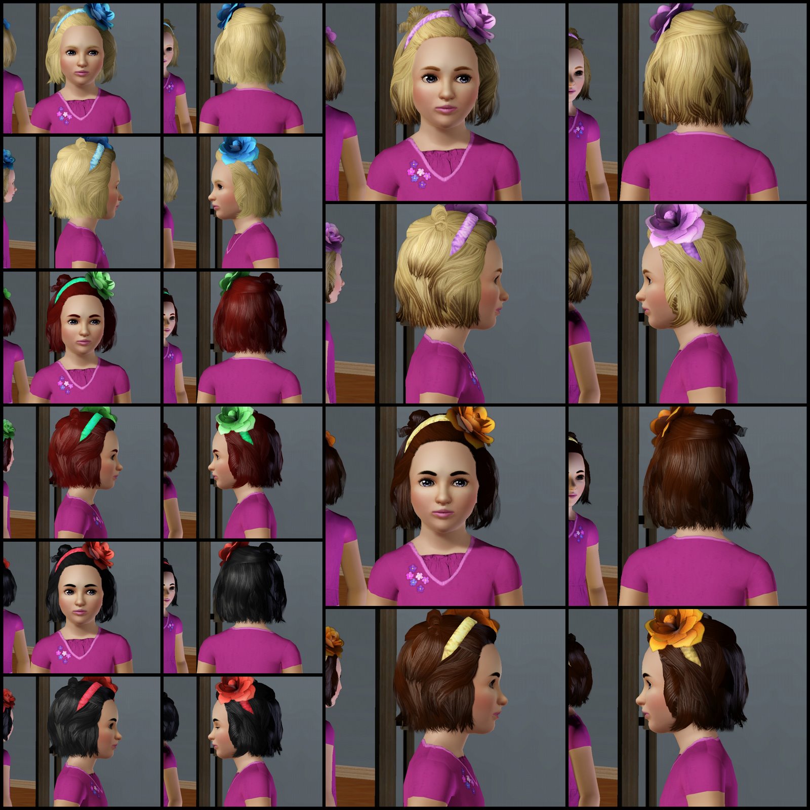 The Sims 3 Store: Hair Showroom: Sweeter than Flowers