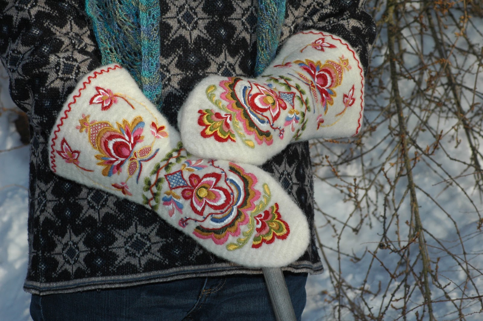 Things I love to make Needle bound driving mittens