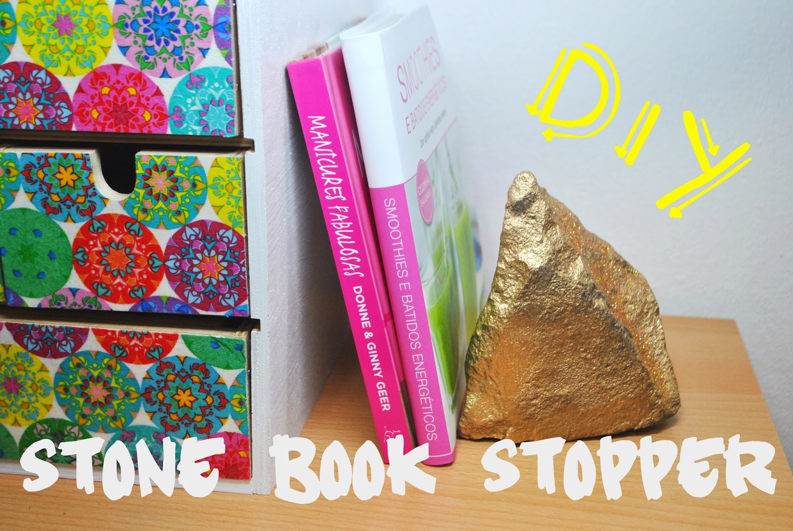 DIY Stone Book Stopper