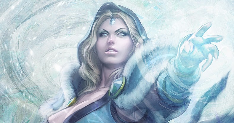 Dota 2 Wallpapers: Dota 2 Fan Art - Crystal Maiden by Stanley Lau guy