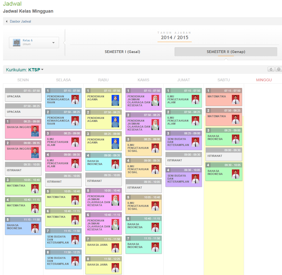 Cara Memasukkan Model Jadwal Pelajaran Mingguan ke Kelas