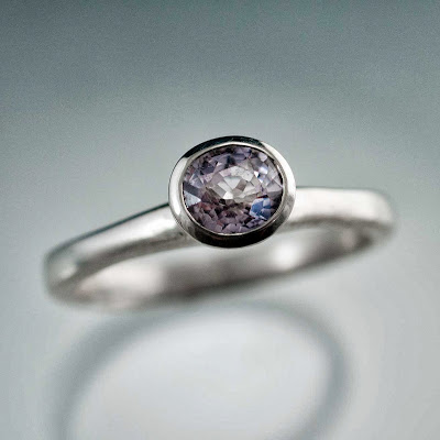 lavender spinel ring