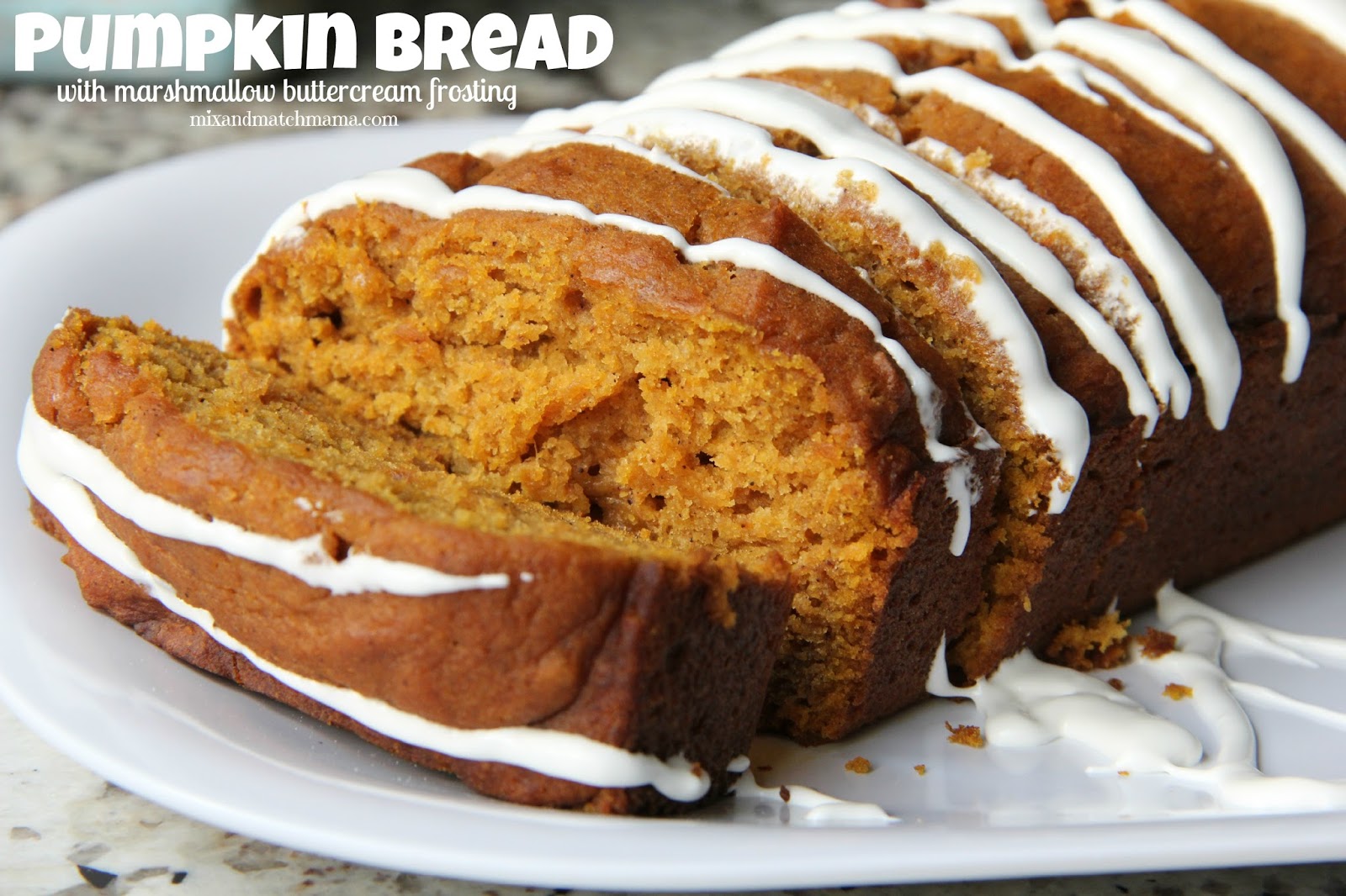 Pumpkin Bread With Marshmallow Buttercream Frosting Recipe Mix and