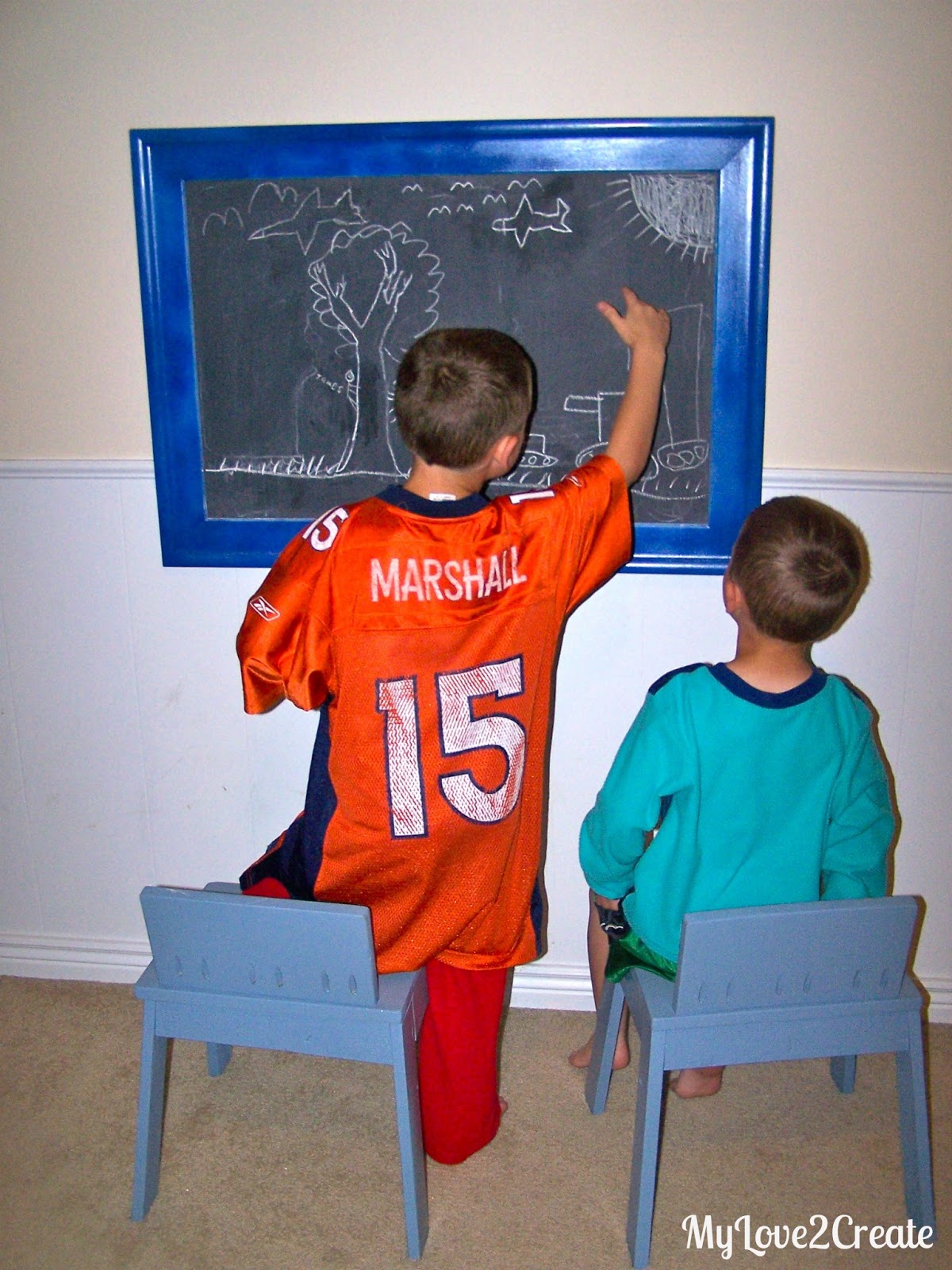 An unwanted frame into a much loved Chalkboard My Love 2 Create