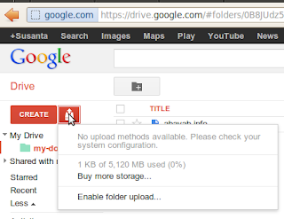 No upload methods available yet for me on new google drive No upload methods available yet for me on new google drive