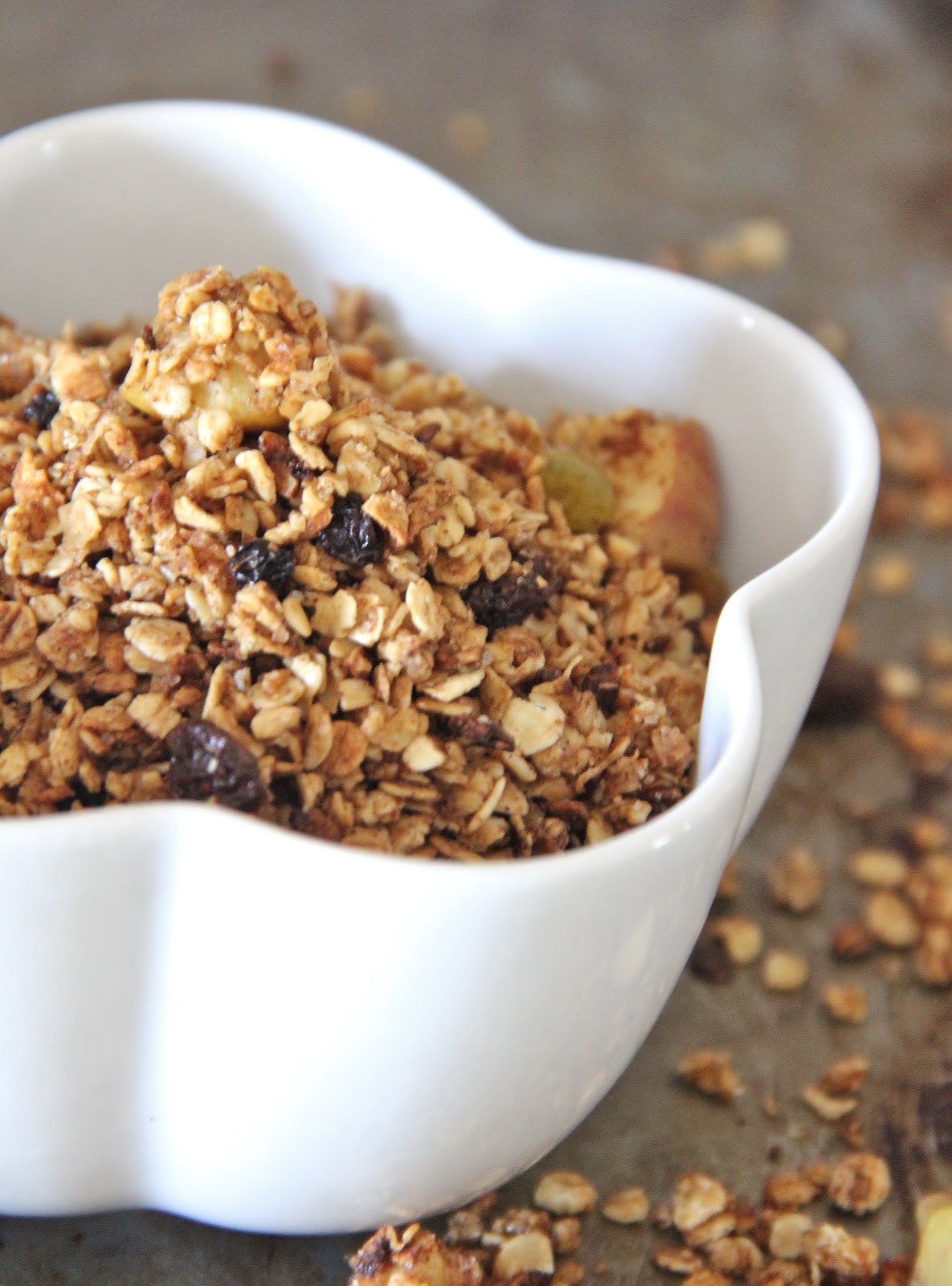 My Happy Place apple cinnamon raisin granola