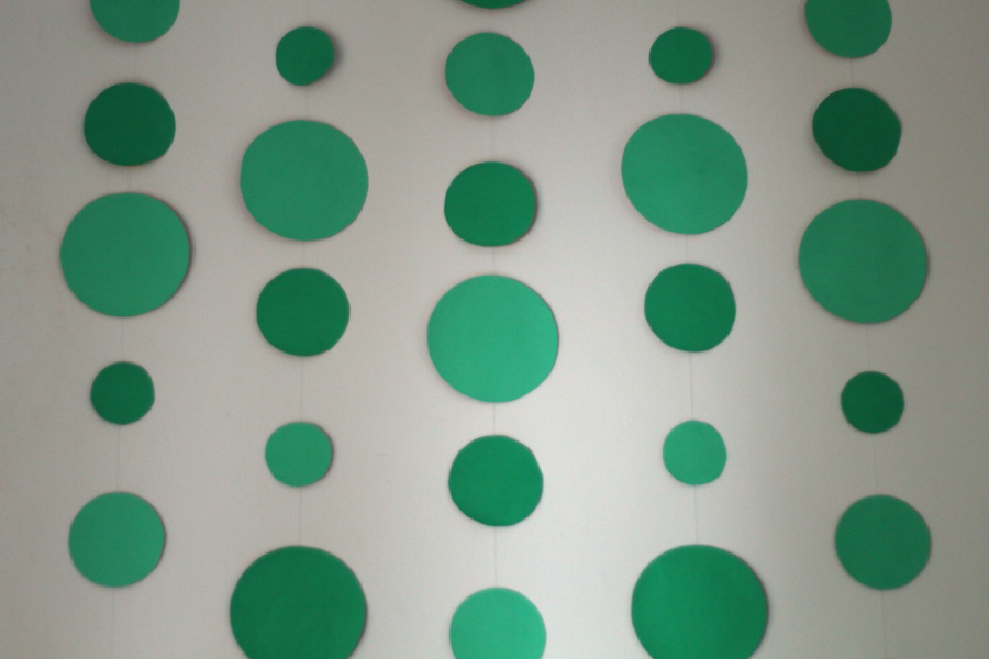 ink + adventure DIY dots wall hanging + photo backdrop