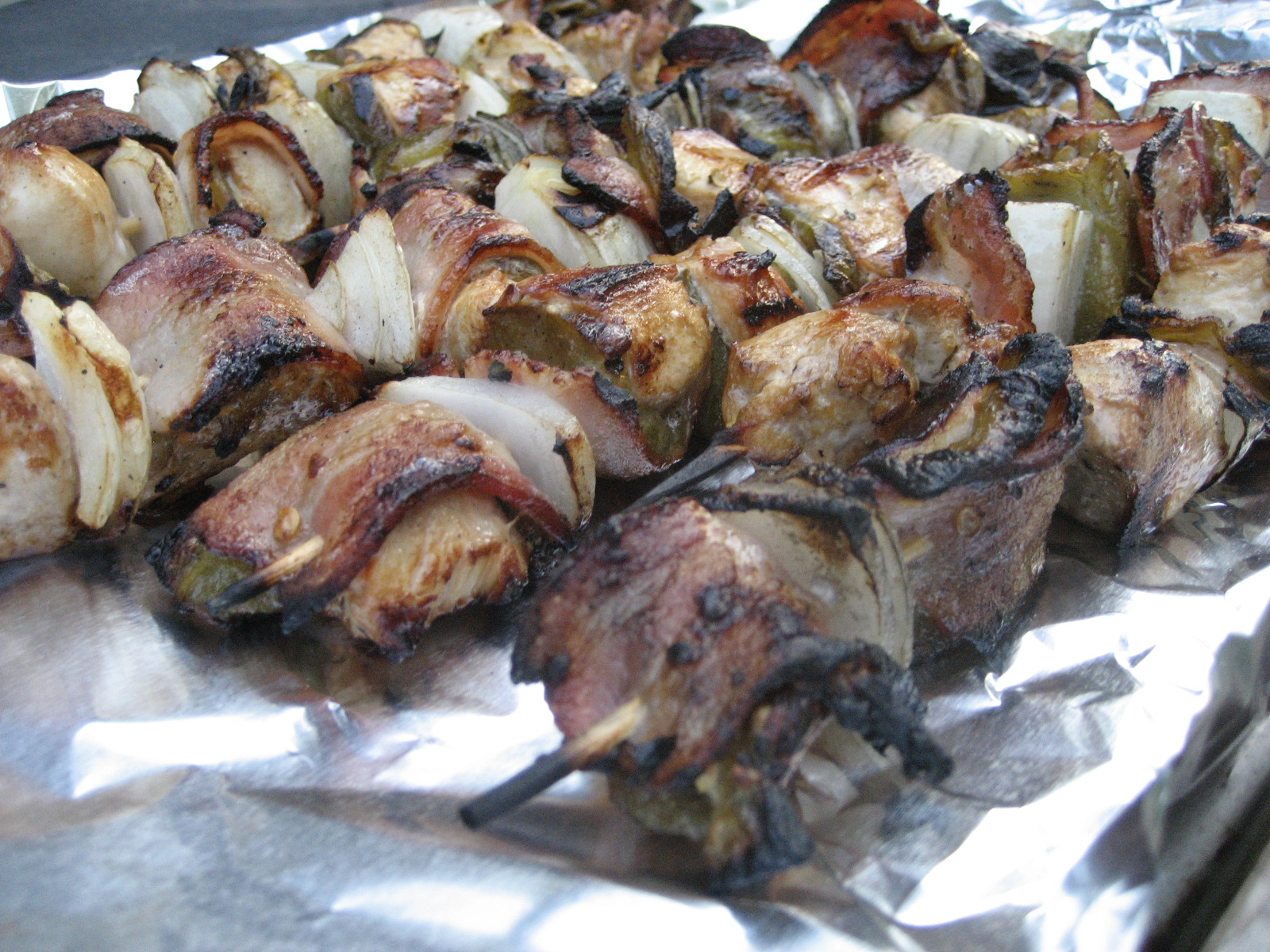 Literal Cooking Grilled Green Chile Chicken Kabobs