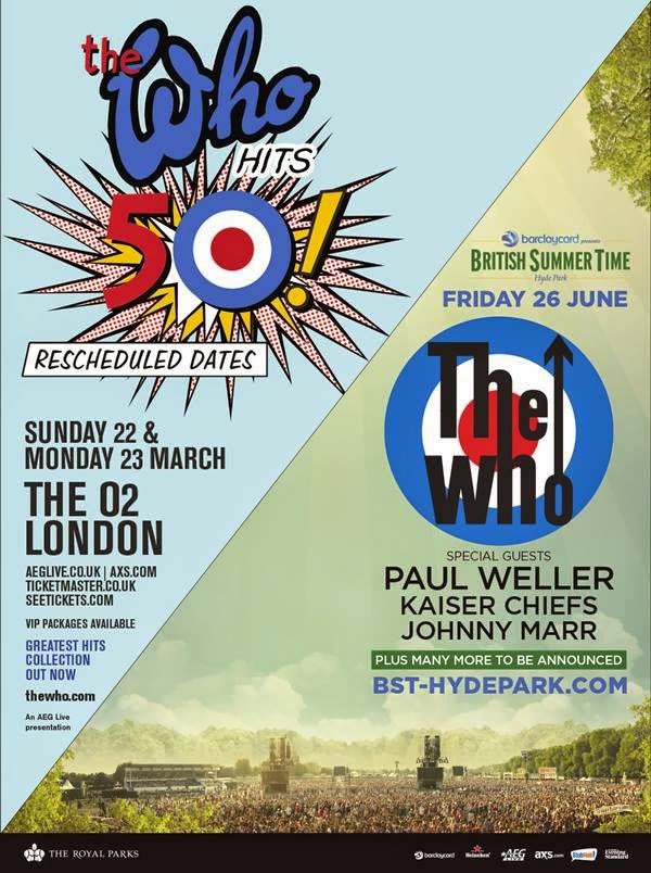 Modernist Society The Who ticket details for the rescheduled O2