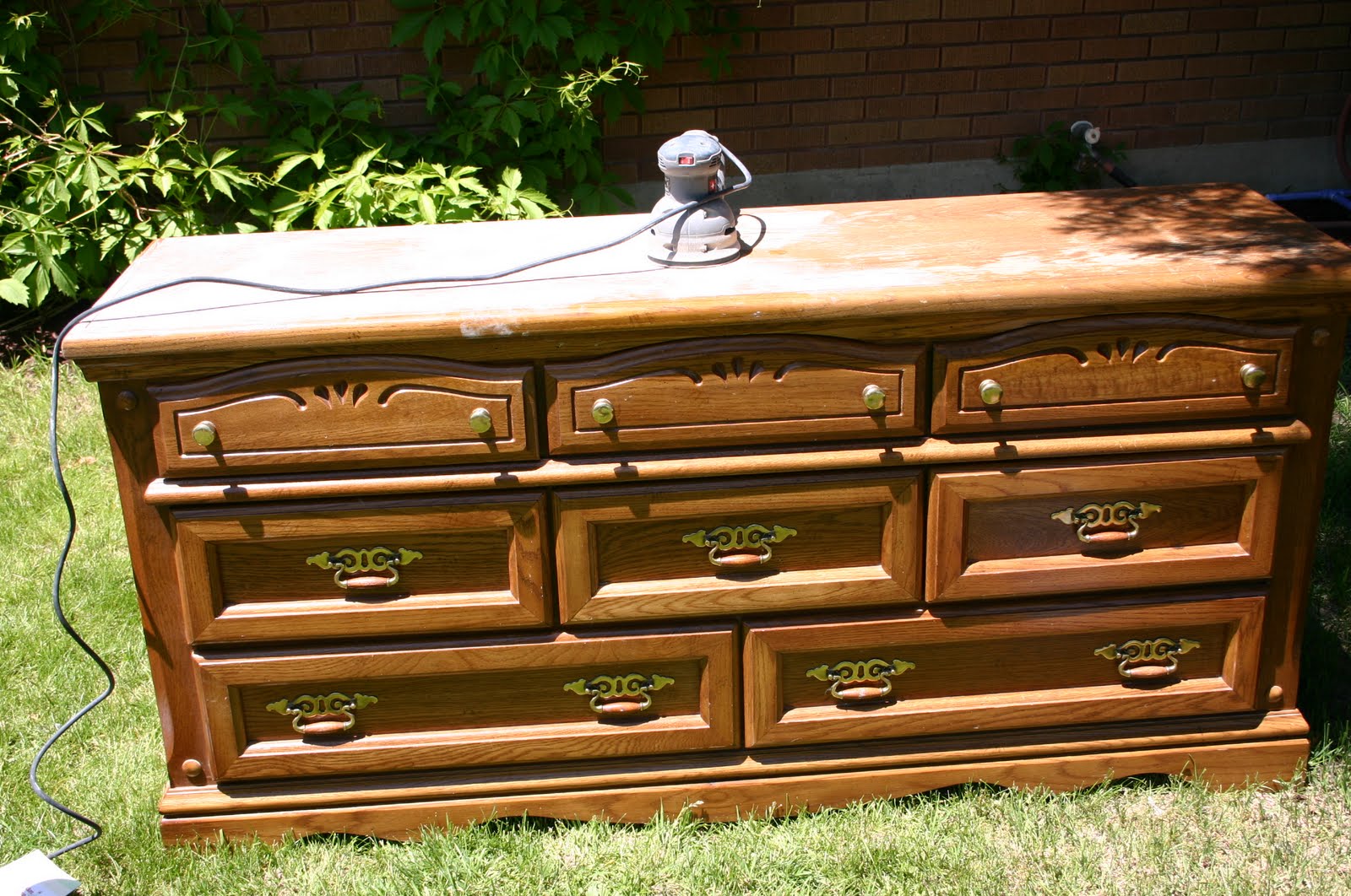 Being creative to keep my sanity Dresser Refinish