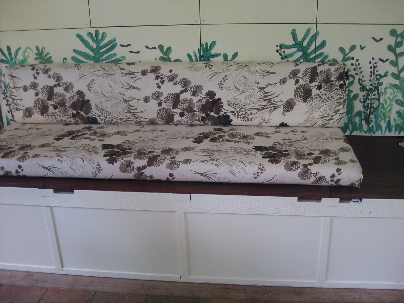 Recovering an old couch cushion, cheaply!