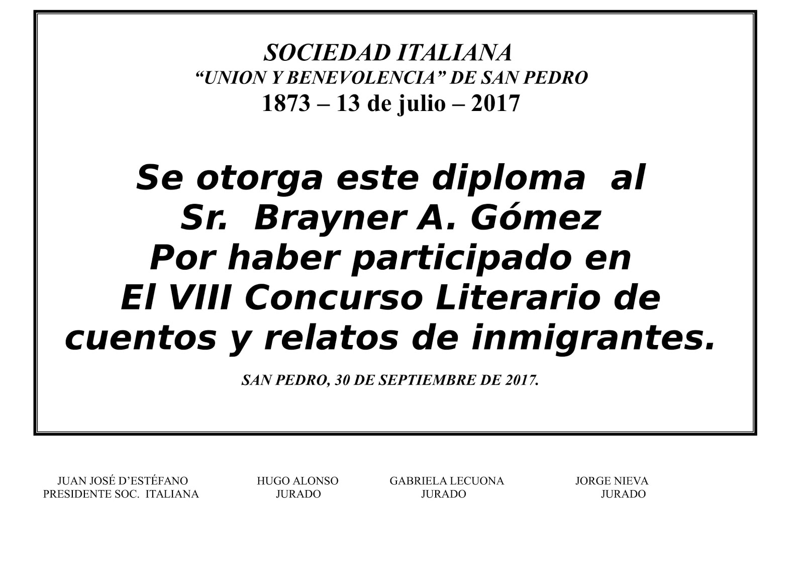 SOCIEDAD ITALIANA