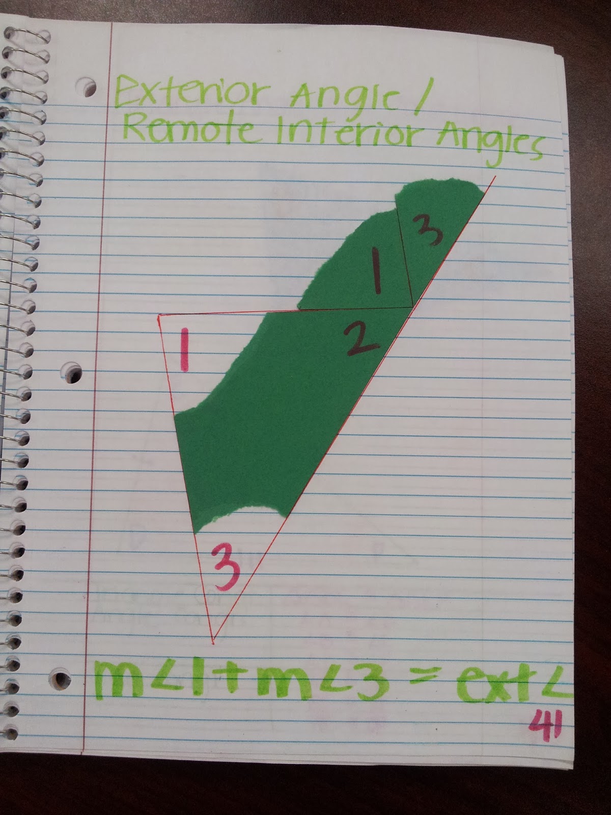 math by tori triangles unit interior angle sum and exterior angle